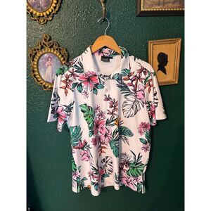 Sunday Swagger Golf Performance Floral Polo Sz Large